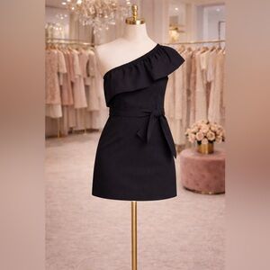 MILLY TARA ONE SHOULDER DRESS